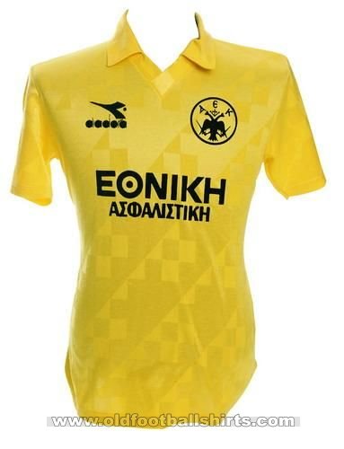 AEK Athens Home football shirt 1989 - 1990