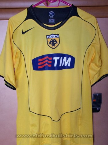 AEK Athens Home football shirt 2004 - 2005