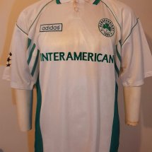 Panathinaikos Home football shirt 1995 - 1996 sponsored by Interamerican