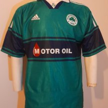 Panathinaikos Away football shirt 1999 - 2000 sponsored by Motor Oil