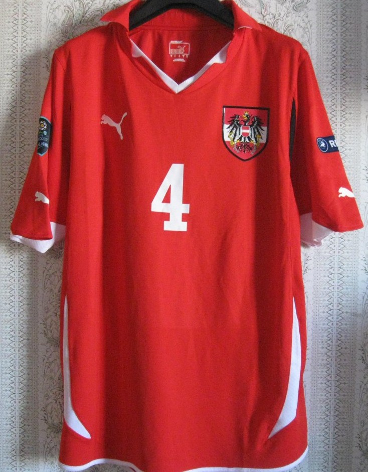 Maglia austria a maglie da calcio di squadre nazionali