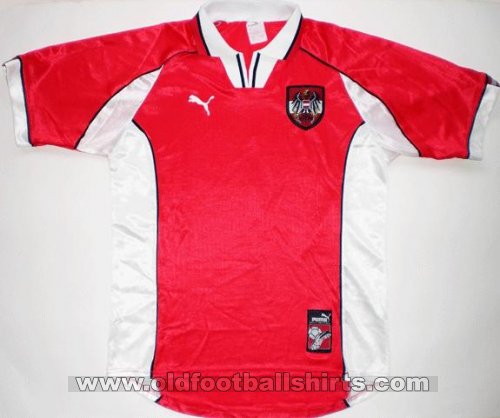 Austria Away - KLASIK untuk dijual baju bolasepak 1998 - 2000