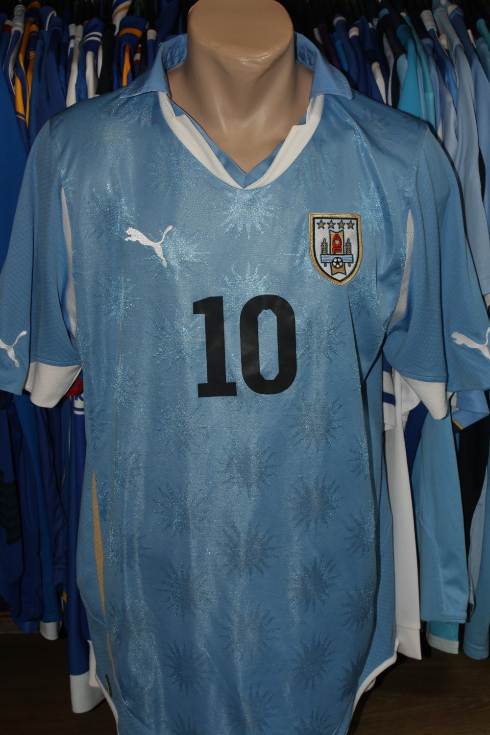 Uruguay Home Camiseta de Fútbol 2010 - 2011.