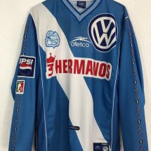 Puebla Home futbol forması 2000 - 2001 sponsored by 3 Hermanos