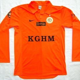 Zaglebie Lubin Home Maillot de foot 2007 - 2008 sponsored by KGHM
