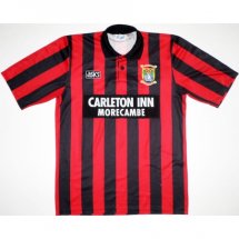 Morecambe Home maglia di calcio 1993 - 1994 sponsored by Carleton Inn