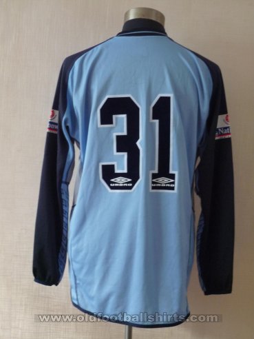 Morecambe Penjaga gol baju bolasepak 2002 - 2003