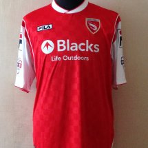 Morecambe Home football shirt 2013 - 2014 sponsored by Blacks