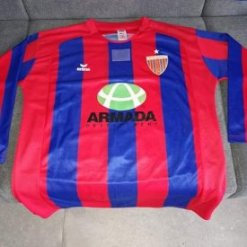 KS Polonia Bytom Home football shirt 2008 - 2009 sponsored by Armada Development