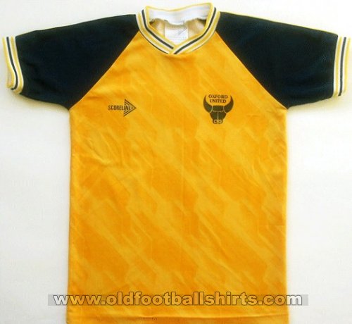 Oxford United Home football shirt 1989 - 1991