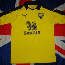 Oxford United Home football shirt 2018 - 2019 sponsored by Singha