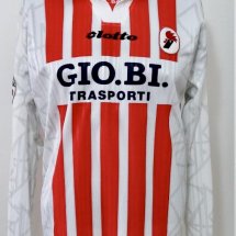 Bari Home football shirt 1997 - 1998 sponsored by GIO.BI. Trasporti