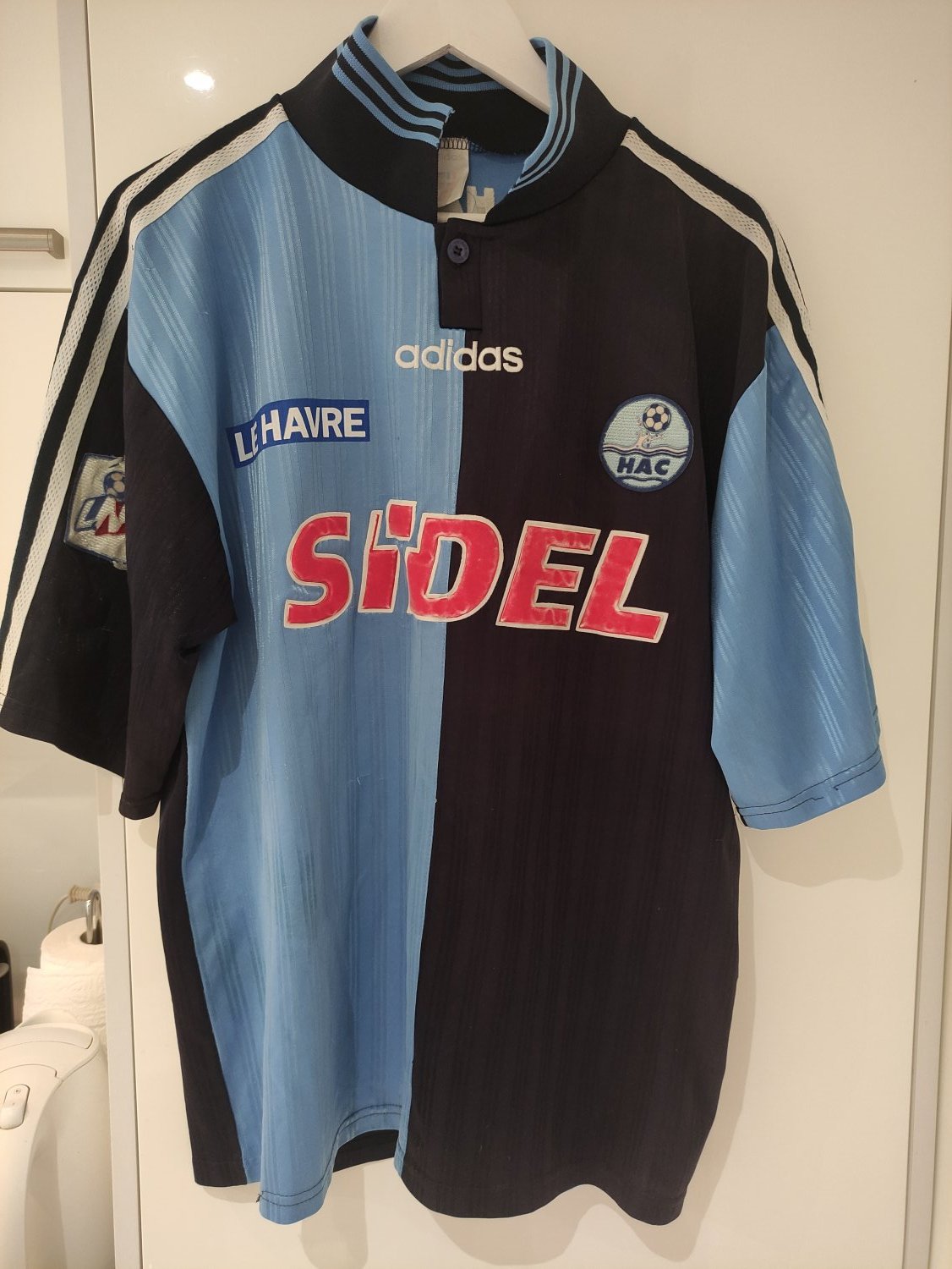 Polo HAC Havre Athletic Club Joma Football Vintage Maillot Blanc Jersey