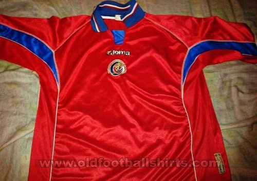 Costa Rica Istimewa baju bolasepak 2002 - 2003