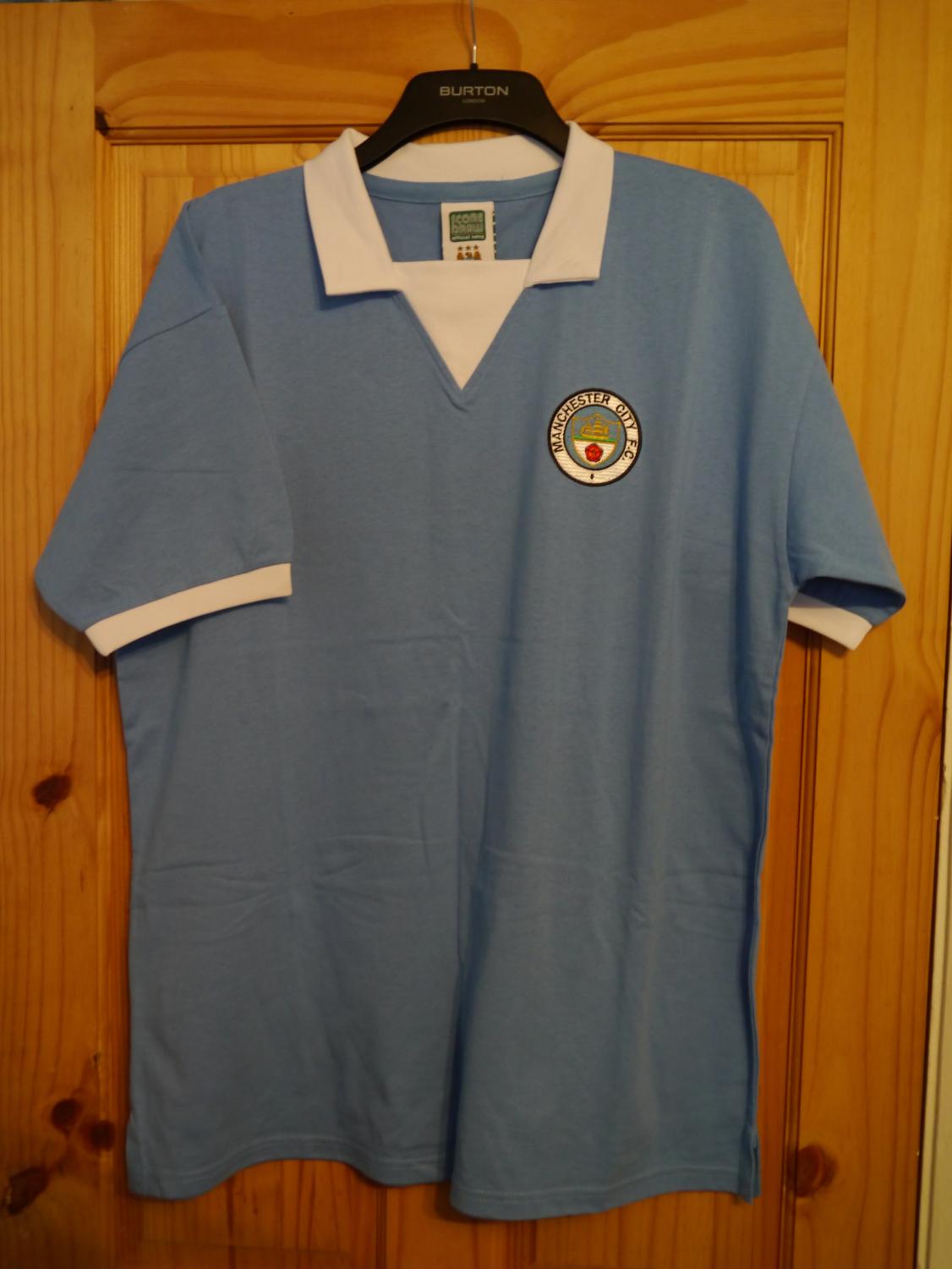 Maillot Extérieur Manchester City 1972/1975 - Réédition Score Draw - Taille M