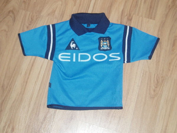 Maillot Domicile Manchester City 2001-2002 - Shaun Goater #10 - Le Coq Sportif L