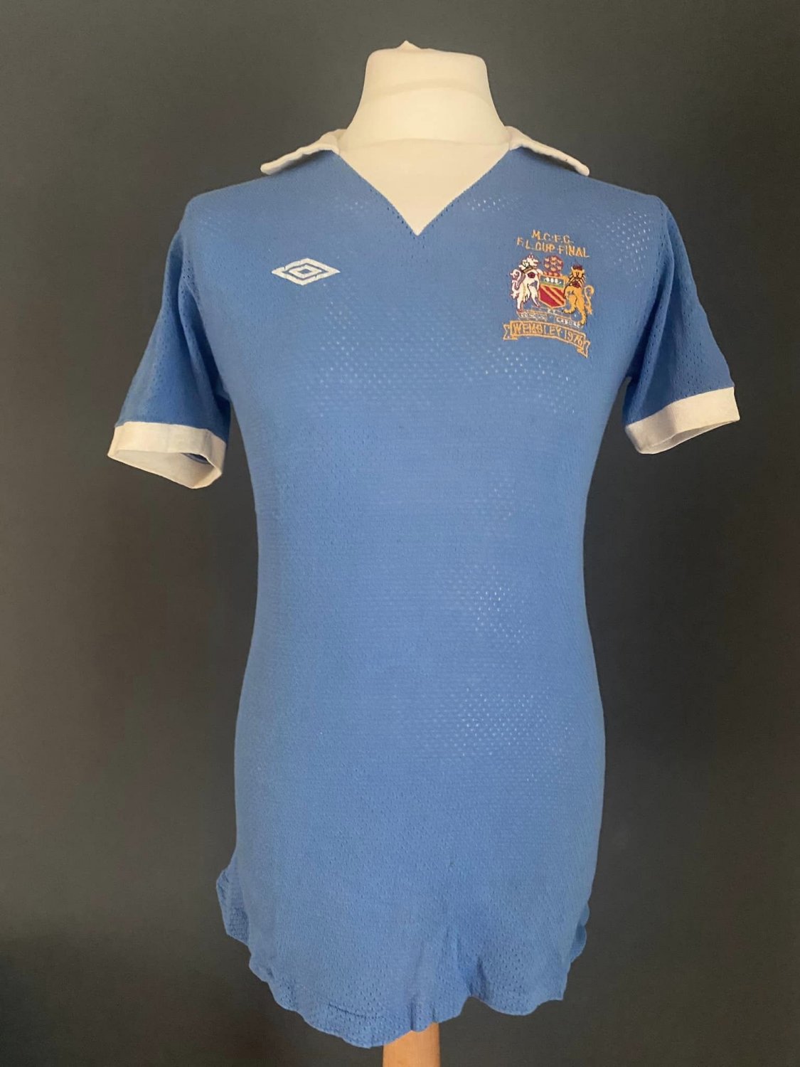 Football League Cup winners Manchester City line up for a team