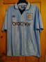 Manchester City Home Maillot de foot 1995 - 1997