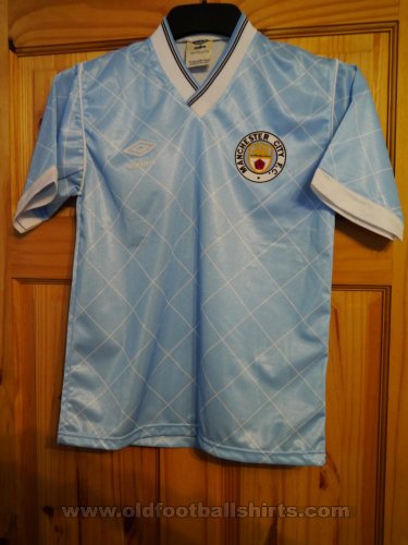 Manchester City Home maglia di calcio 1987 - 1989