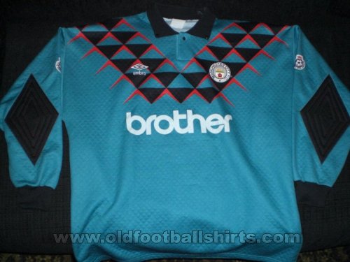 Manchester City Goalkeeper football shirt 1991 - 1992
