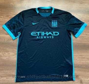 Manchester City Μακριά φανέλα ποδόσφαιρου 2015 - 2016