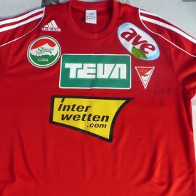 Debreceni VSC Home football shirt 2007 - 2008 sponsored by Teva