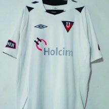 LDU Quito Home football shirt 2008 sponsored by Holcim