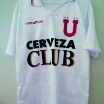 LDU Quito Home football shirt 1996 sponsored by Cerveza Club