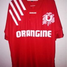 LDU Quito Away football shirt 1993 sponsored by Orangine