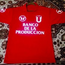 LDU Quito Home football shirt 1992 sponsored by Banco de la Produccion