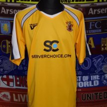 Stevenage FC Away football shirt 2011 - 2012 sponsored by Serverchoice.com