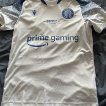 Stevenage FC Special football shirt 2023 sponsored by Prime gaming