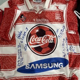 Club Africain Home football shirt 1999 - 2000 sponsored by Coca Cola