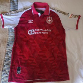 Étoile Sportive du Sahel Home football shirt 2024 - 2025 sponsored by SOS Villages D'Enfants