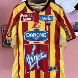 Espérance Sportive de Tunis Home football shirt (unknown year) sponsored by Virgin