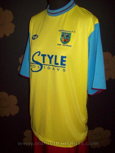 Weymouth Visitante Camiseta de Fútbol 2001 - 2002