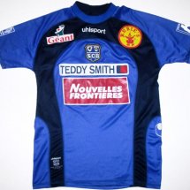 SC Bastia Home football shirt 2002 - 2004 sponsored by Teddy Smith