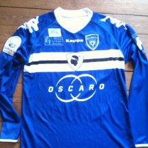 SC Bastia Home football shirt 2011 - 2012 sponsored by Oscaro