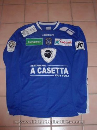SC Bastia Home football shirt 2008 - 2009