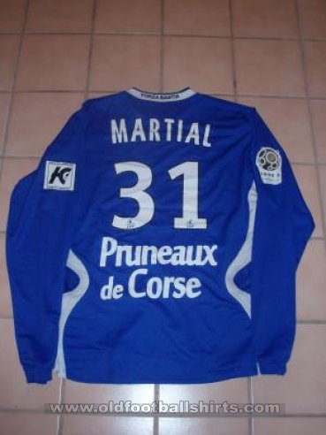 SC Bastia Home football shirt 2008 - 2009