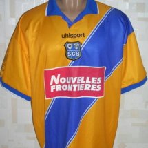 SC Bastia Away football shirt 2000 - 2001 sponsored by Nouvelle Frontieres