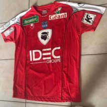 SC Bastia Third football shirt 2008 - 2009 sponsored by IDEC Groupe
