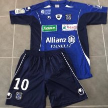SC Bastia Home football shirt 2009 - 2010 sponsored by Allianz