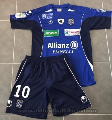 SC Bastia Home maglia di calcio 2009 - 2010