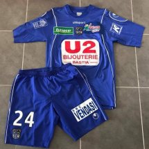 SC Bastia Home football shirt 2007 - 2008 sponsored by U2 Bijouterie