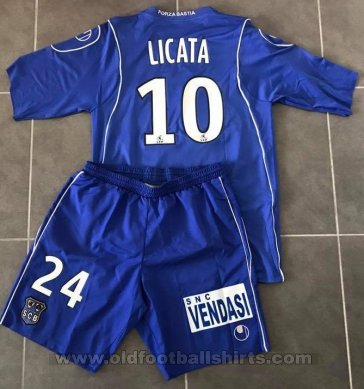 SC Bastia Home maglia di calcio 2007 - 2008