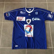 SC Bastia Home football shirt 2010 - 2011 sponsored by Total