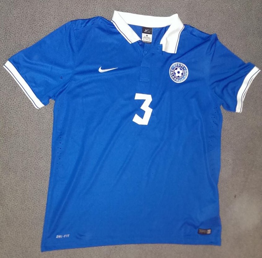 Estonia Home football shirt 2014 - 2016.