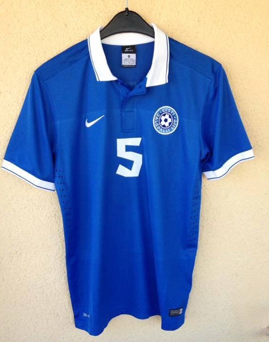 Estonia Home football shirt 2014 - 2016.