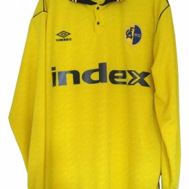 Modena FC Home baju bolasepak 1989 - 1990 sponsored by Index